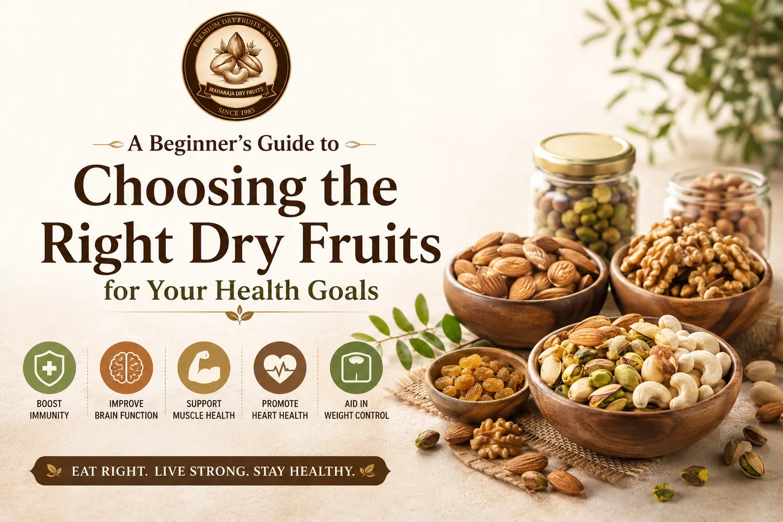 A Beginner’s Guide to Choosing the Right Dry Fruits for Your Health Goals
