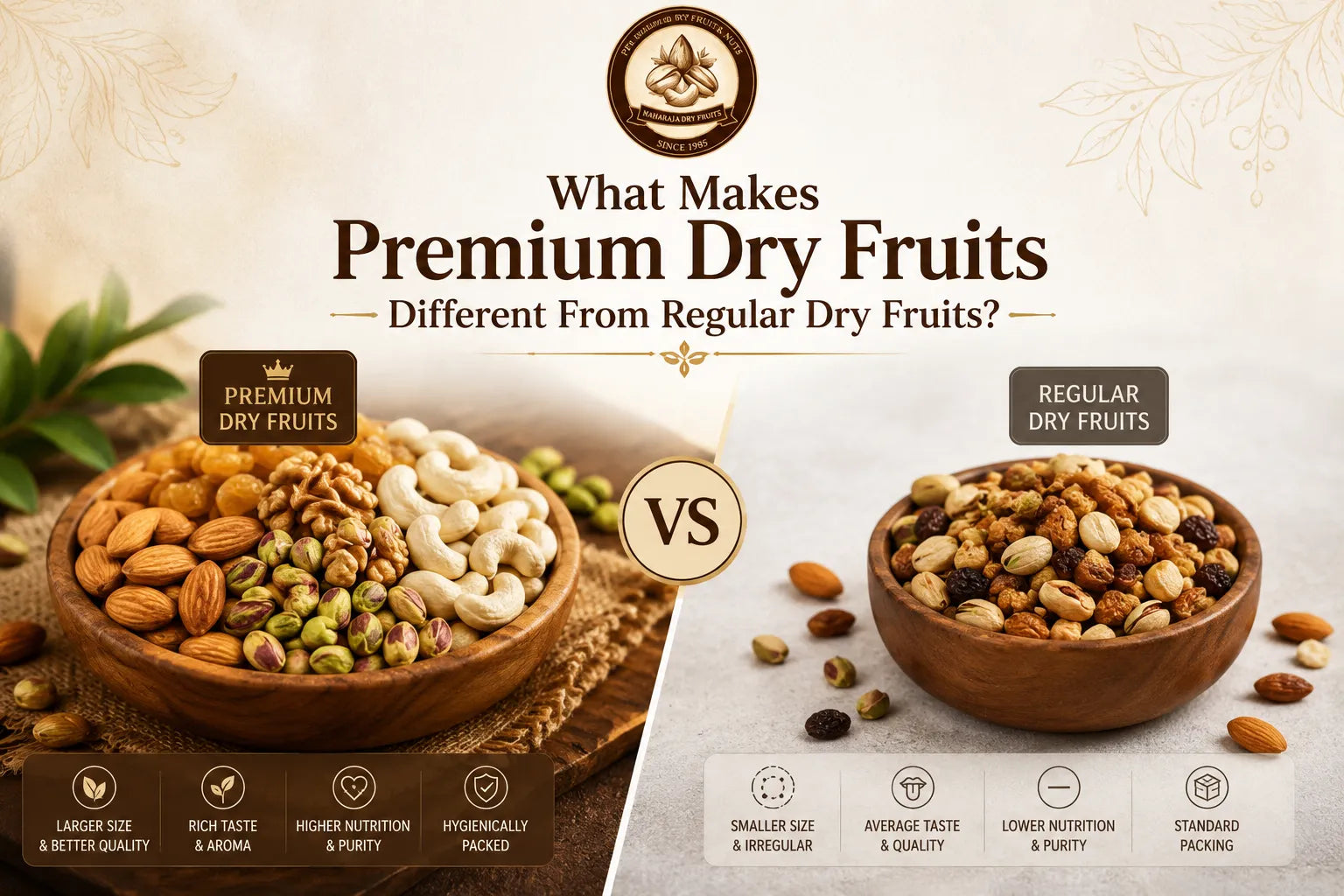 What Makes Premium Dry Fruits Different From Regular Dry Fruits?