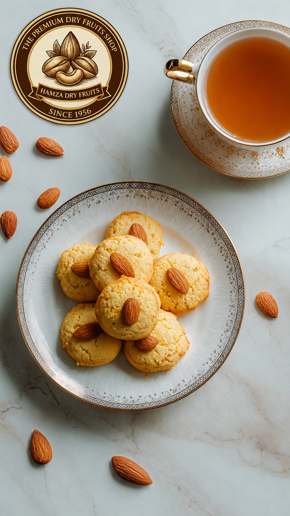 Freshly Homemade Almond Nankhatai – Crispy & Delicious